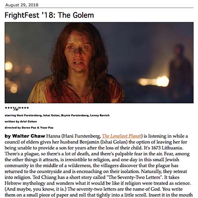 FrightFest '18: The Golem